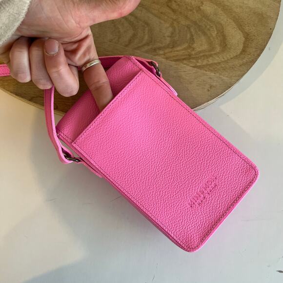 Min & Mon Anastasio Pink Phone Case Embroidered Eye Crossbody Bag - Picture 4 of 16